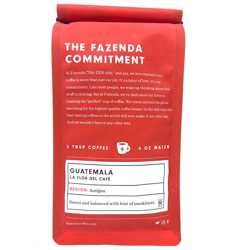 Guatemala La Flor Del Cafe Medium Roast Coffee - Back Picture